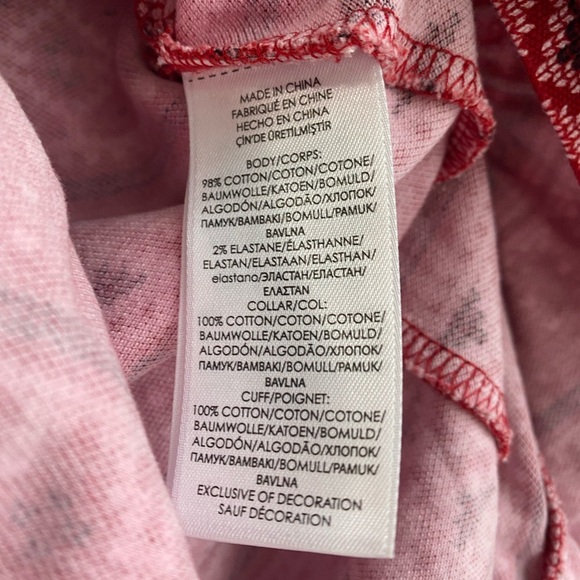 Polo Ralph Lauren fair isle red polo shirt sleeved ruffle hem dress large - Picture 3 of 5